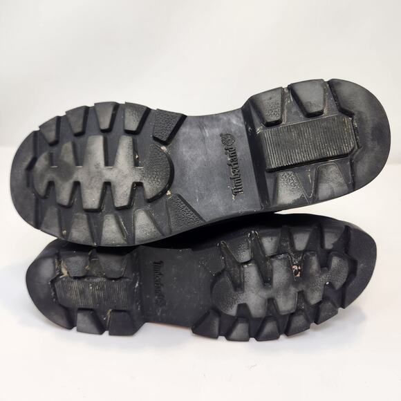 Timberland Women Linden Woods 6 Inch Ankle Boot Size 8 Black Leather Waterproof - Picture 9 of 9